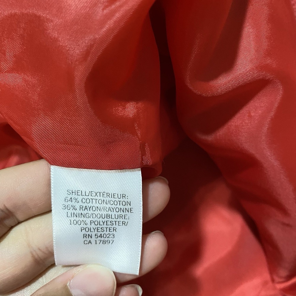 Banana Republic Women's Coat Coral Orange Winter Jacket Size Small - Picture 6 of 6